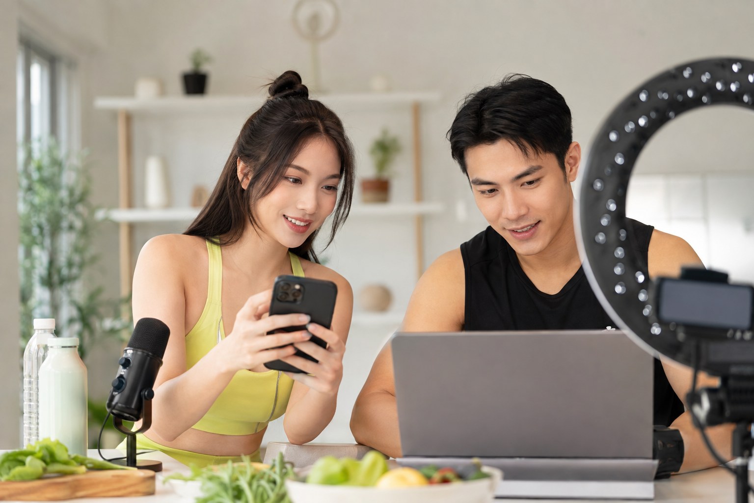 KOL 團隊進行健康內容創作